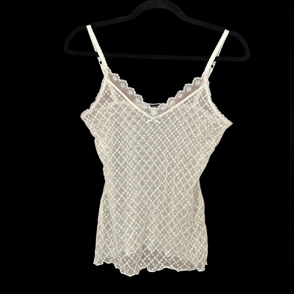 The Limited Tops - Y2K The Limited Sheer Dainty Flower Cami Tank